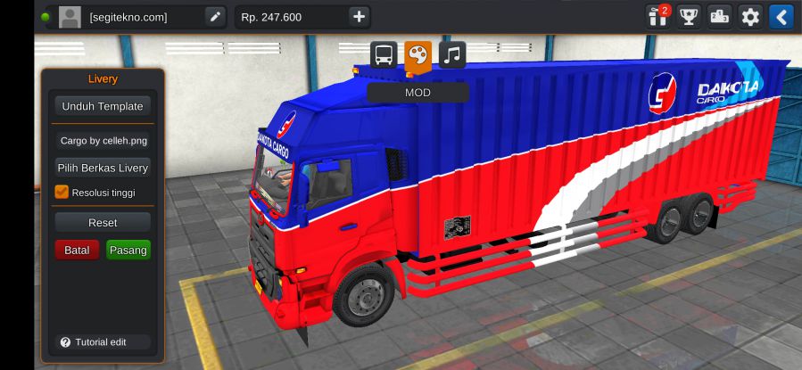 Download Mod Bussid Truck Box UD Quester
