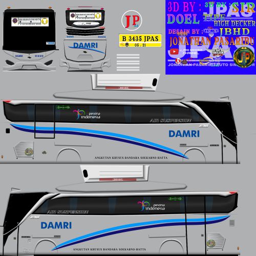 Download Livery Bussid Damri HD