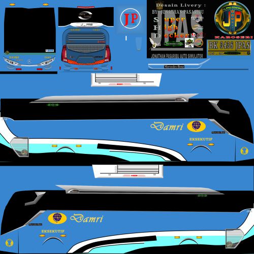 Download Livery Bussid Damri SDH