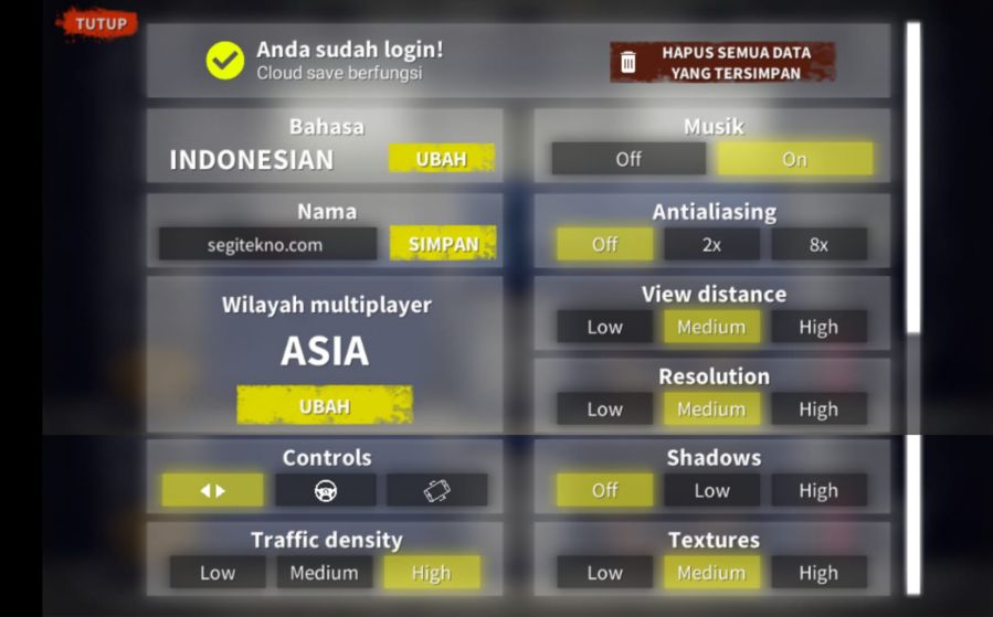 Setting Car Driving Online Agar Tidak Lag