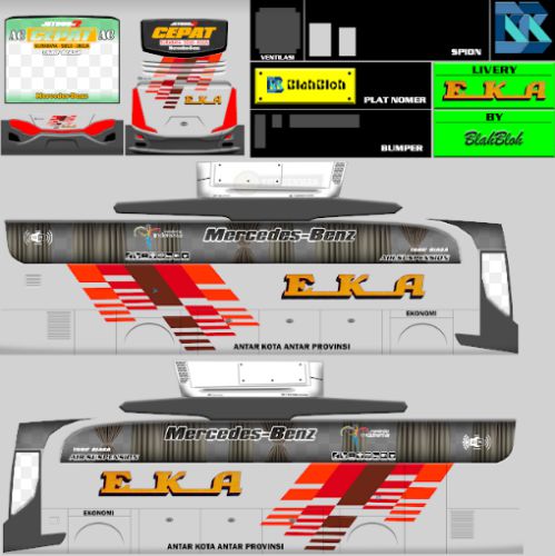 Download Livery & Mod Bussid Eka JBHD Ori