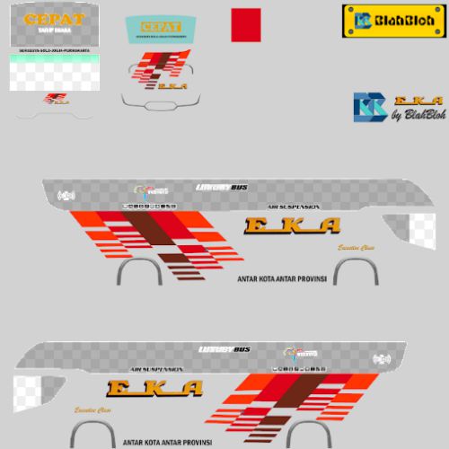 Download Livery & Mod Bussid Eka Srikandi SHD
