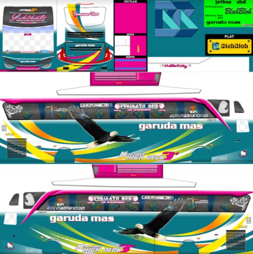 Download Livery & Mod Bussid Garuda Mas Yukikato