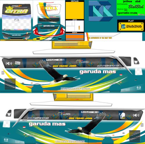 Download Livery & Mod Bussid Garuda Mas Citra