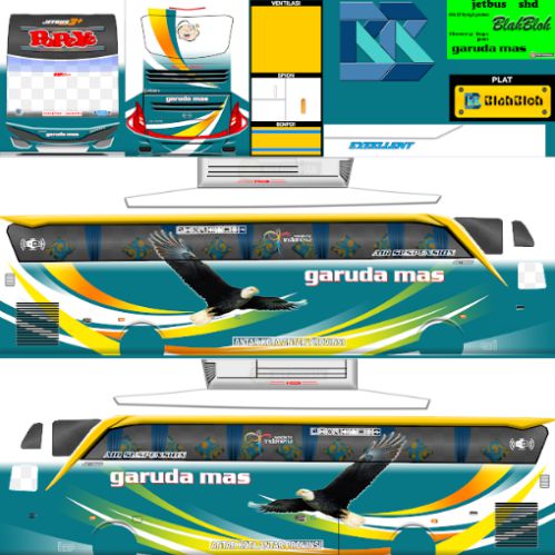 Download Livery & Mod Bussid Garuda Mas Popeye