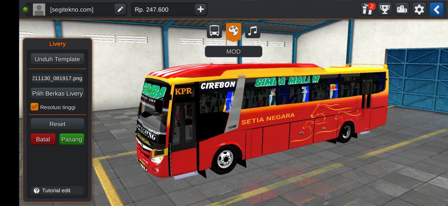 Download Mod Bussid Bus Bumel Titan RS