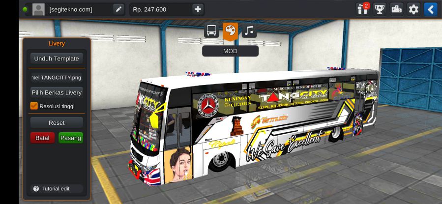 Download Mod Bussid Bus Bumel Tentrem
