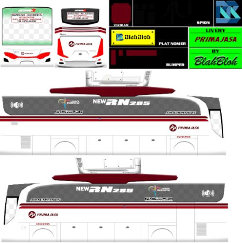 Download Livery & Mod Bussid Primajasa JBHD