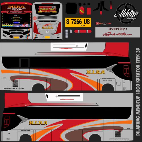 Download Livery & Mod Bussid Mira Padange Jagad