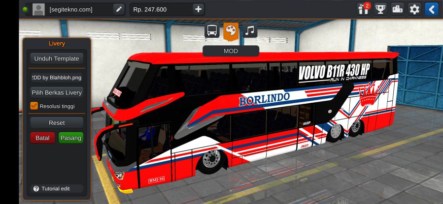 Download Mod Bussid Bus Tronton Borlindo RS2 XDD