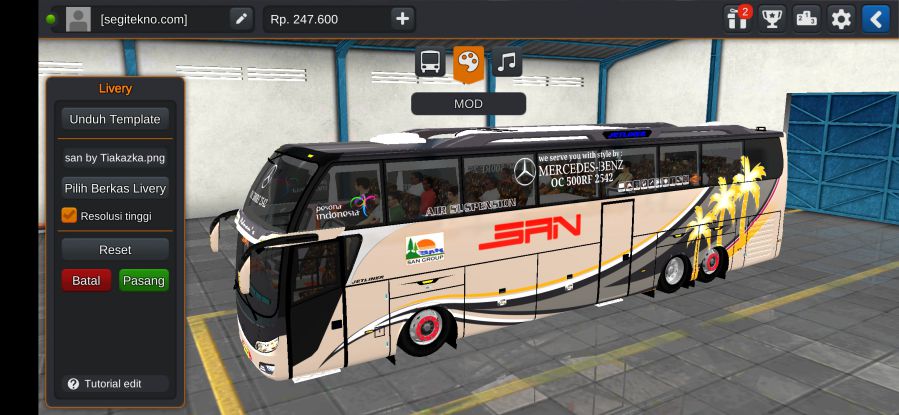 Download Mod Bussid Bus Tronton SAN Jetliner
