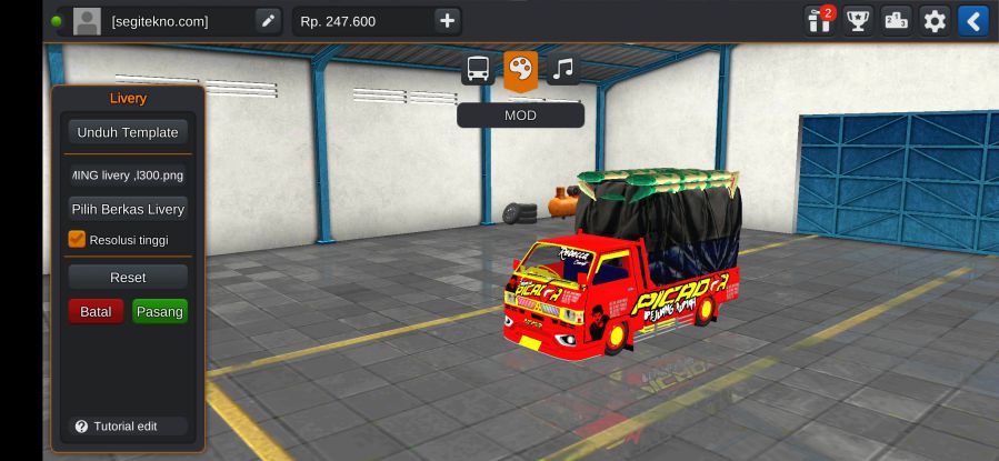 Download Mod Bussid L300 Terpal