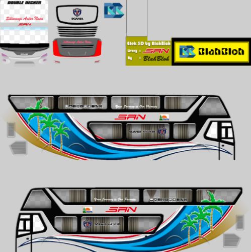 Download Livery & Mod Bussid SAN Bimasena SDD Ori