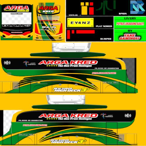 Download Livery & Mod Bussid Putra Luragung HD