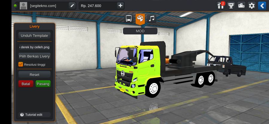 Download Mod Bussid Mobil Derek Hino
