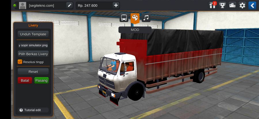 Download Mod Bussid Truck Mercy Engkel