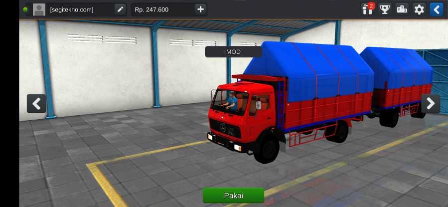 Download Mod Bussid Truck Mercedes Gandeng