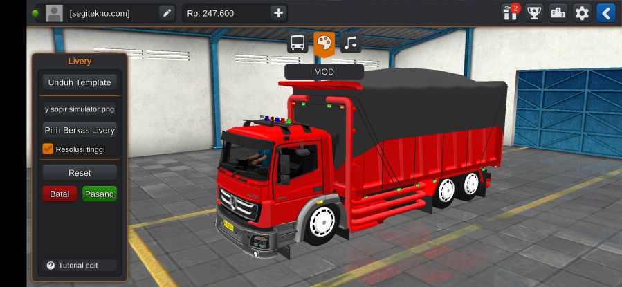 Download Mod Bussid Truck Mercedes Axor Dump