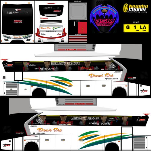 Download Livery & Mod Bussid Dewi Sri Besli