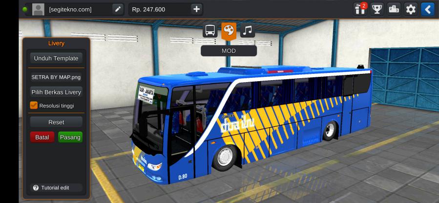 Download Livery & Mod Bussid Doa Ibu Old Setra