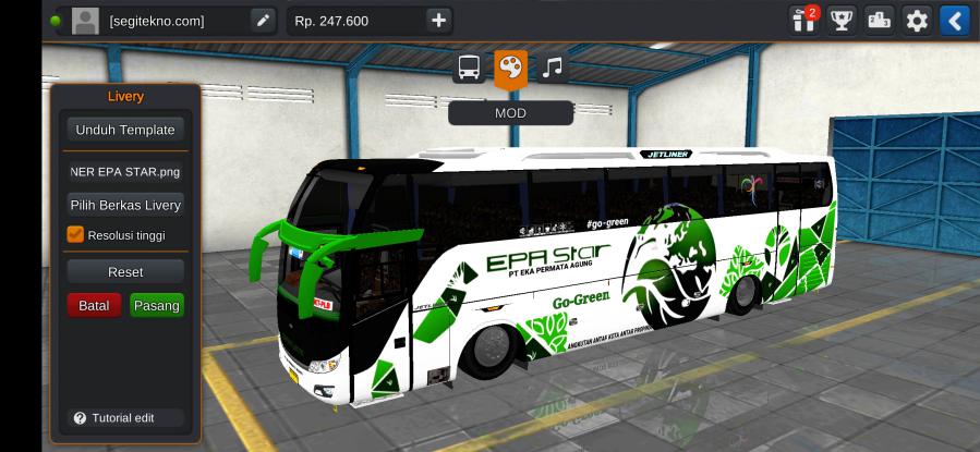 Download Livery & Mod Bussid EPA Star Jetliner