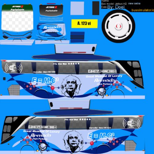 Download Livery & Mod Bussid Armada Jaya Perkasa HD Newastra