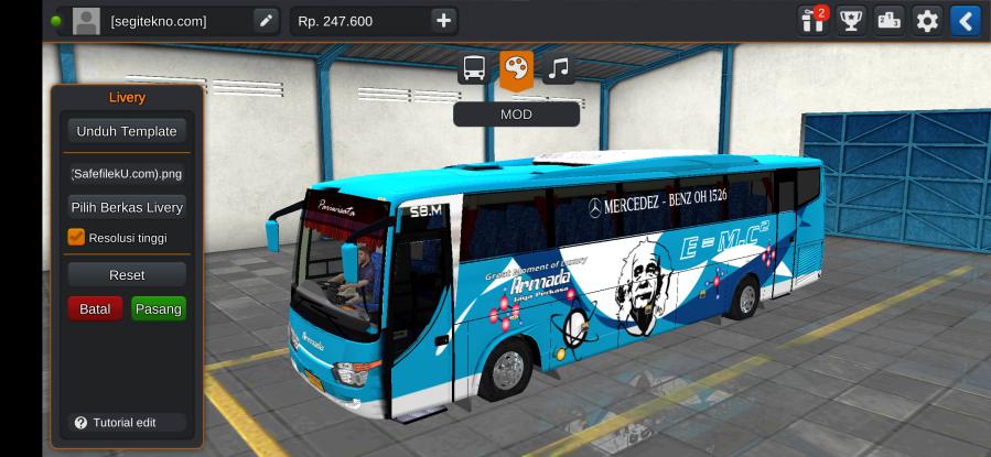 Koleksi Mod Bussid Armada Jaya Perkasa Celcius