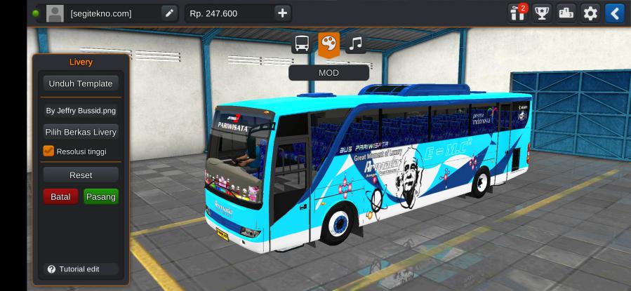 Koleksi Mod Bussid Armada Jaya Perkasa Old Setra
