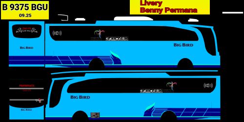 Download Livery & Mod Bussid Big Bird JBHD Ori