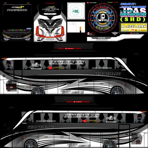 Download Livery & Mod Bussid Kupu Kupu Ayu Bus Ori