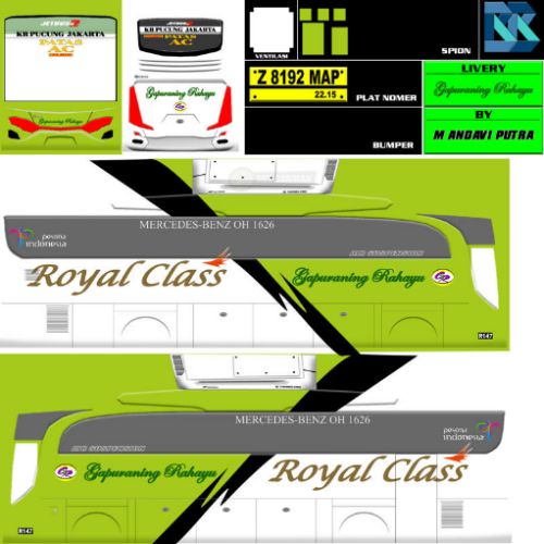 Download Livery & Mod Bussid Gapuraning Rahayu HD Ori