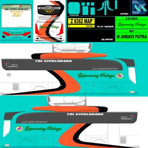 Download Livery & Mod Bussid Gapuraning Rahayu High Decker
