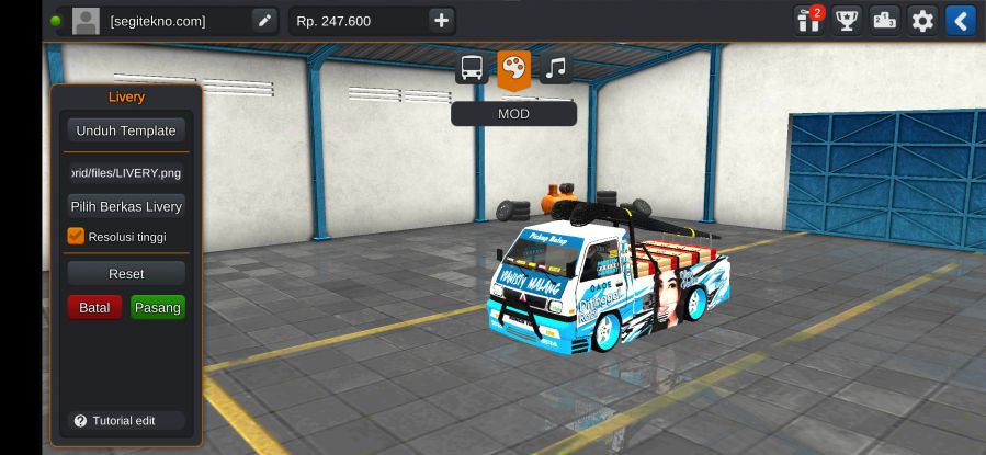Download Mod Bussid L300 Muan Material Bangunan