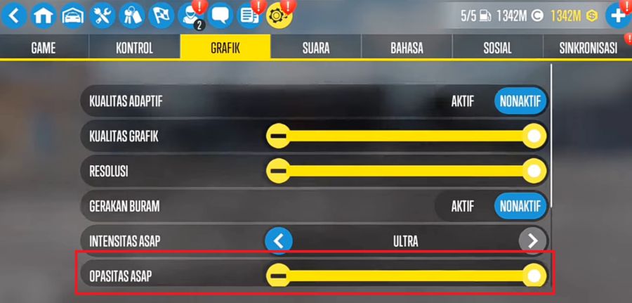 Setting Grafik CarX Drift Racing 2