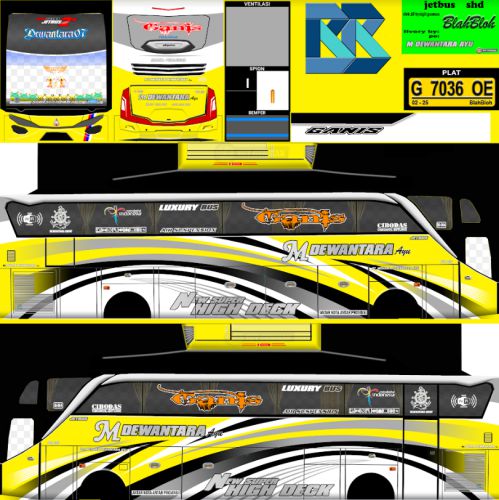 Mod & Livery Bussid M Dewantara Ayu SHD Ori