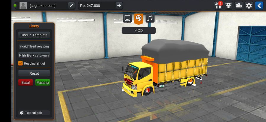 Mod Bussid Truck Suspensi Asli Trondol
