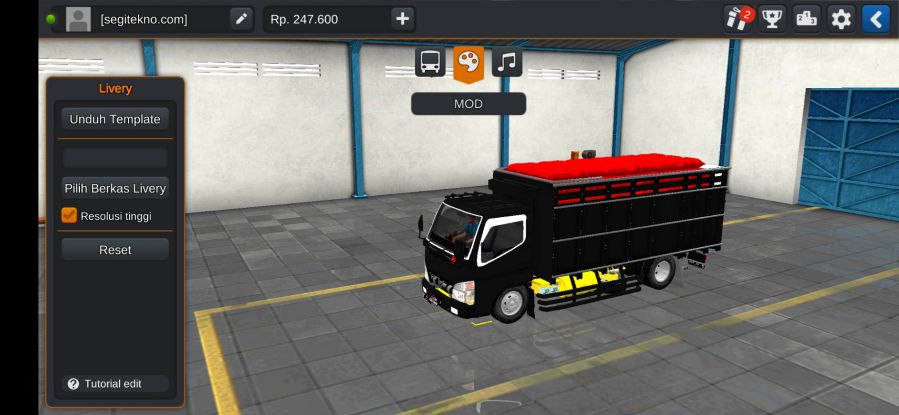 Mod Bussid Truk JSK Concept Herex