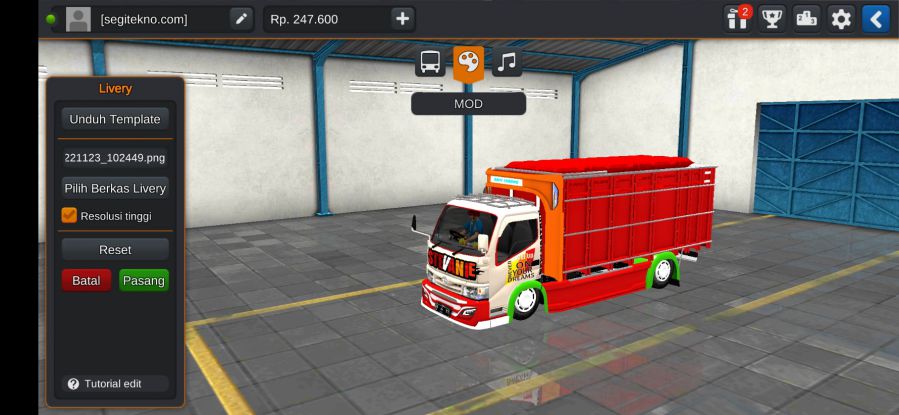 Mod Bussid Truck Stevanie Hino Dutro