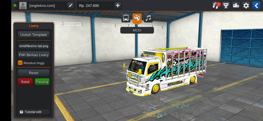 Mod Bussid Truck Wahyu Abadi 2 Bumper M18