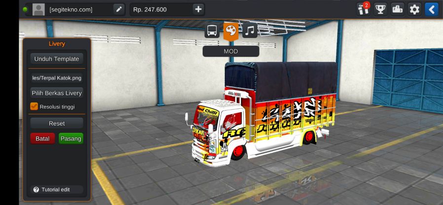 Mod Bussid Truck Sekar Taro NMR71