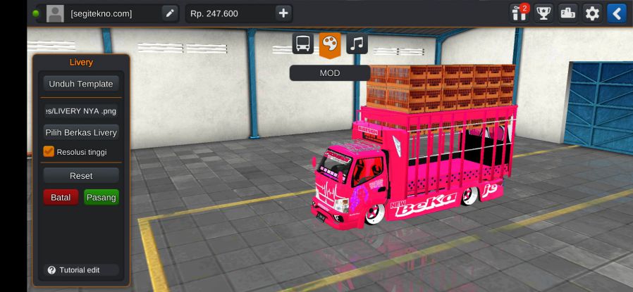 Mod Bussid Truck Angkut Ayam Ayam Kampus 2
