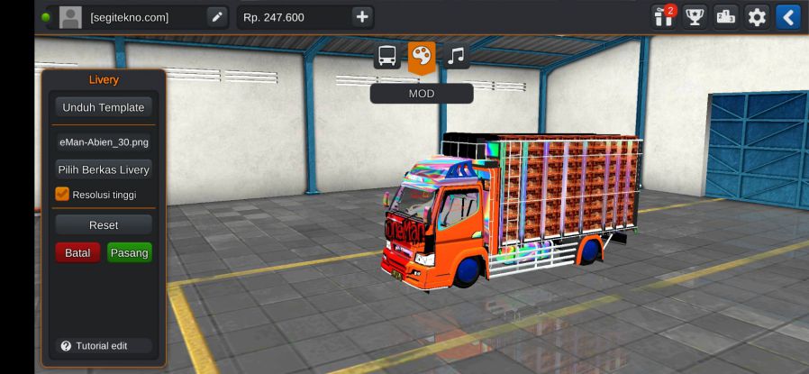 Mod Bussid Truck Angkut Ayam Ayam Ciprat 77