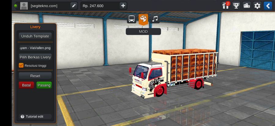 Mod Bussid Truck Angkut Ayam Canter