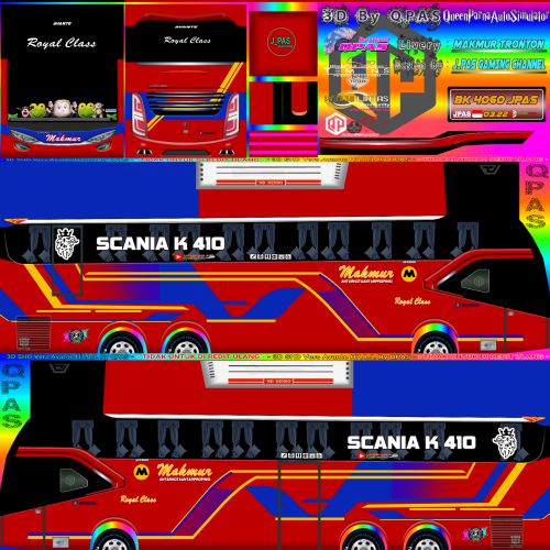 Download Livery & Mod Bussid Makmur Tronton Avante