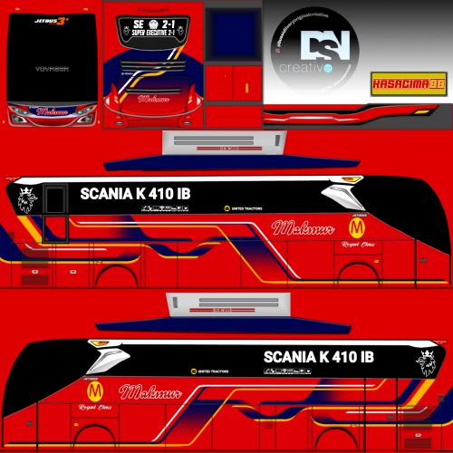 Download Livery & Mod Bussid Makmur SHD Ori