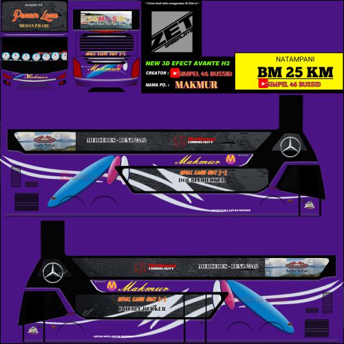 Download Livery & Mod Bussid Makmur SDD