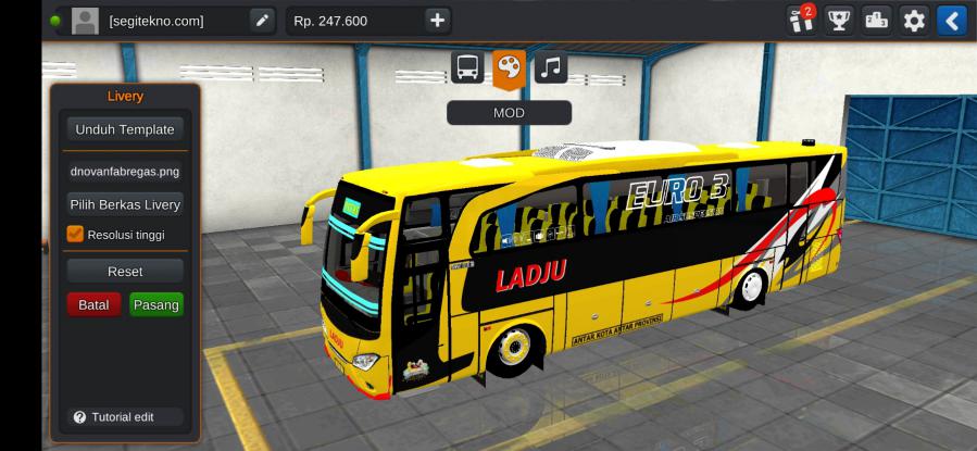 Download Livery & Mod Bussid Ladju JBHD