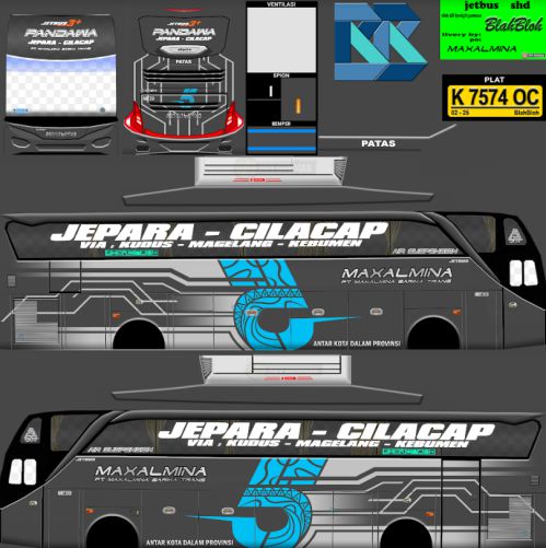 Download Livery & Mod Bussid Maxalmina SHD Ori