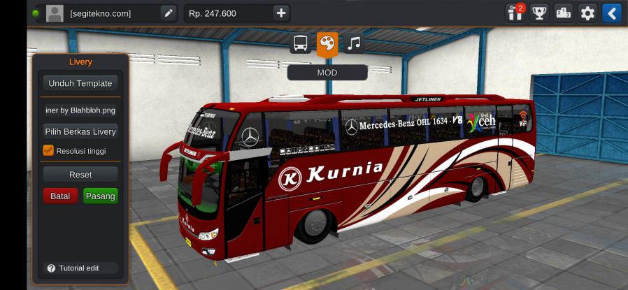 Download Livery & Mod Bussid Kurnia Jetliner
