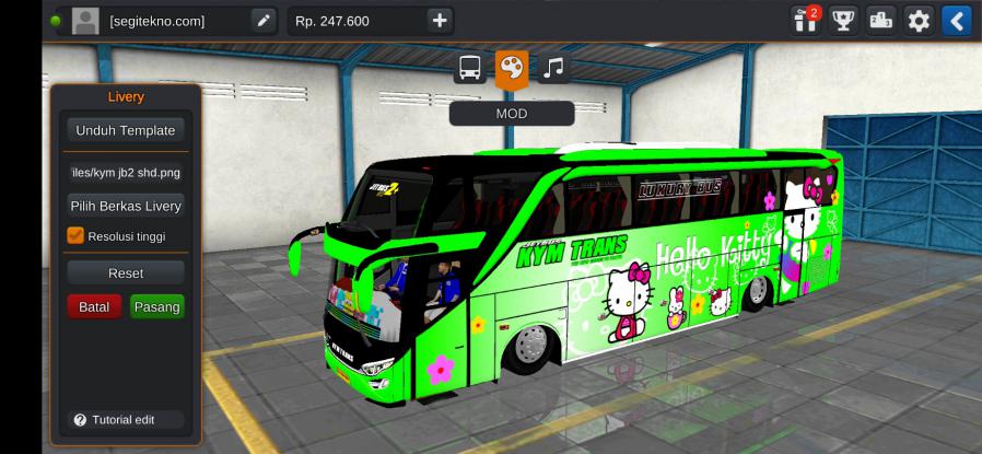 Download Mod Bussid KYM Trans JB2+ SHD